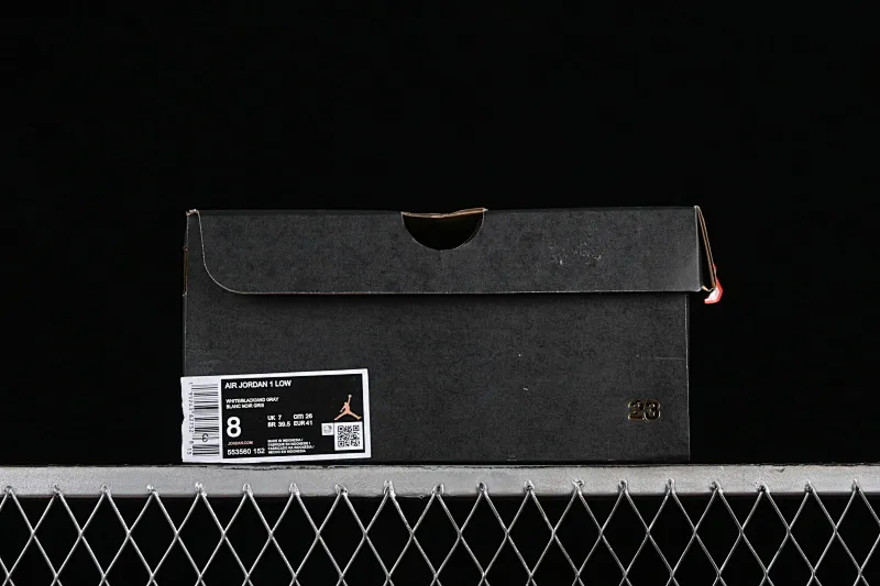All categories Air Jordan Jordan series basketball shoes Air Jordan 1 Low Air Jordan 1 Low AJ1 Joe 1 black and gray low-top cultural basketball shoes 553560-152